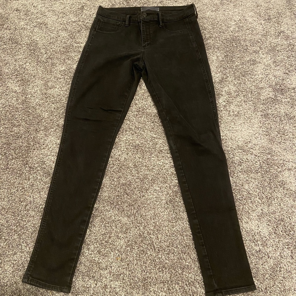 Gap Fleece lined skinny jeans Black 32 long tall